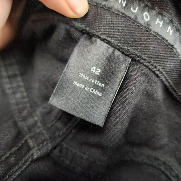 Sean John Jeans Mens 42x32 Black Cotton High Rise Straight - Picture 12 of 14